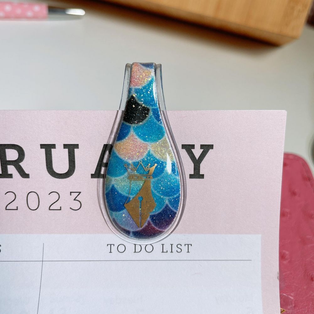 Blue Mermaid Shiny Page Marker